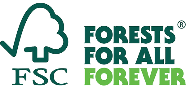 Forest Certification Council logo, FSC certified, responsibly managed forests